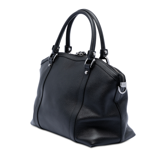 Pre-Loved Gucci Leather GG Charm Dome Satchel - Picture 2 of 7